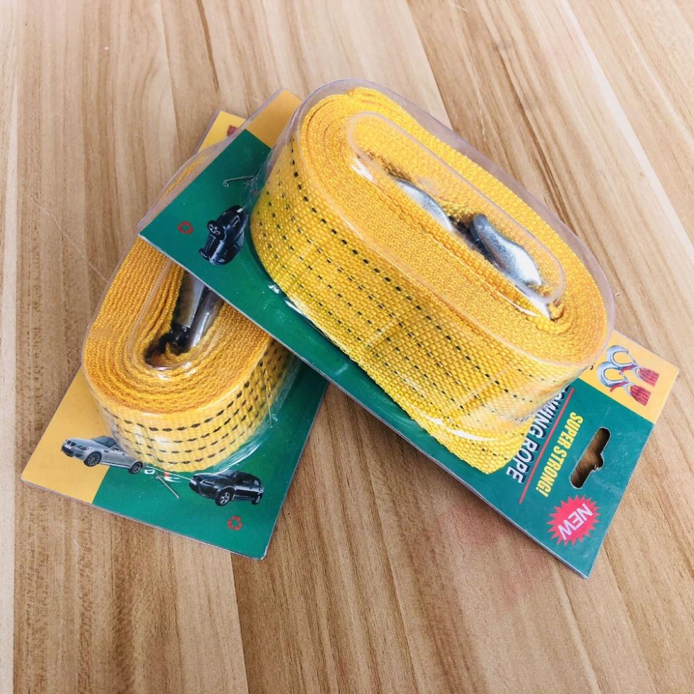 3米 3噸拖車繩 車載拖車繩 汽車用戶外安全應急牽引拉車繩-細節圖4