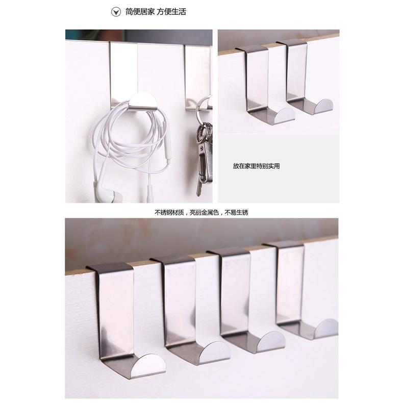 不銹鋼門背式鉤 Z型 掛鉤 櫥櫃掛勾-細節圖2