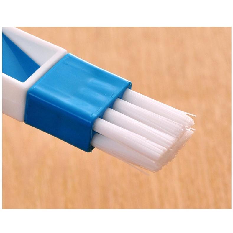家用窗戶凹槽清潔刷 家用窗戶凹槽清潔刷 槽沟小刷子带簸箕缝隙刷 縫隙刷帶簸箕清潔工具洗網屏鍵盤配件-細節圖2