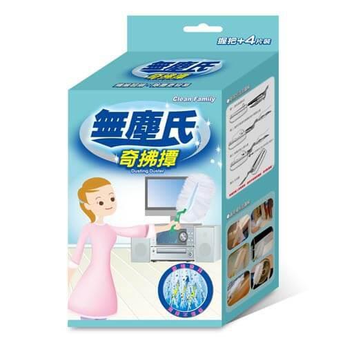 無塵氏 奇拂撢 (握把1支+除塵紙4片)[4714508309201]-細節圖2
