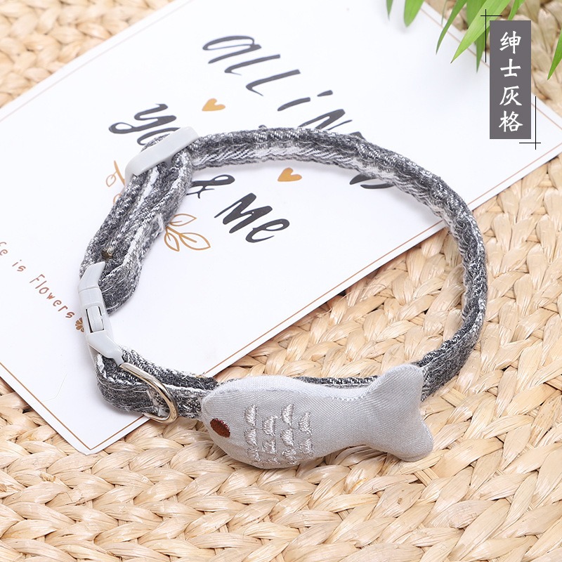 貓咪項圈頸圈狗狗貓鈴鐺編織貓貓脖子飾品小型犬裝飾脖圈寵物項鏈-細節圖8