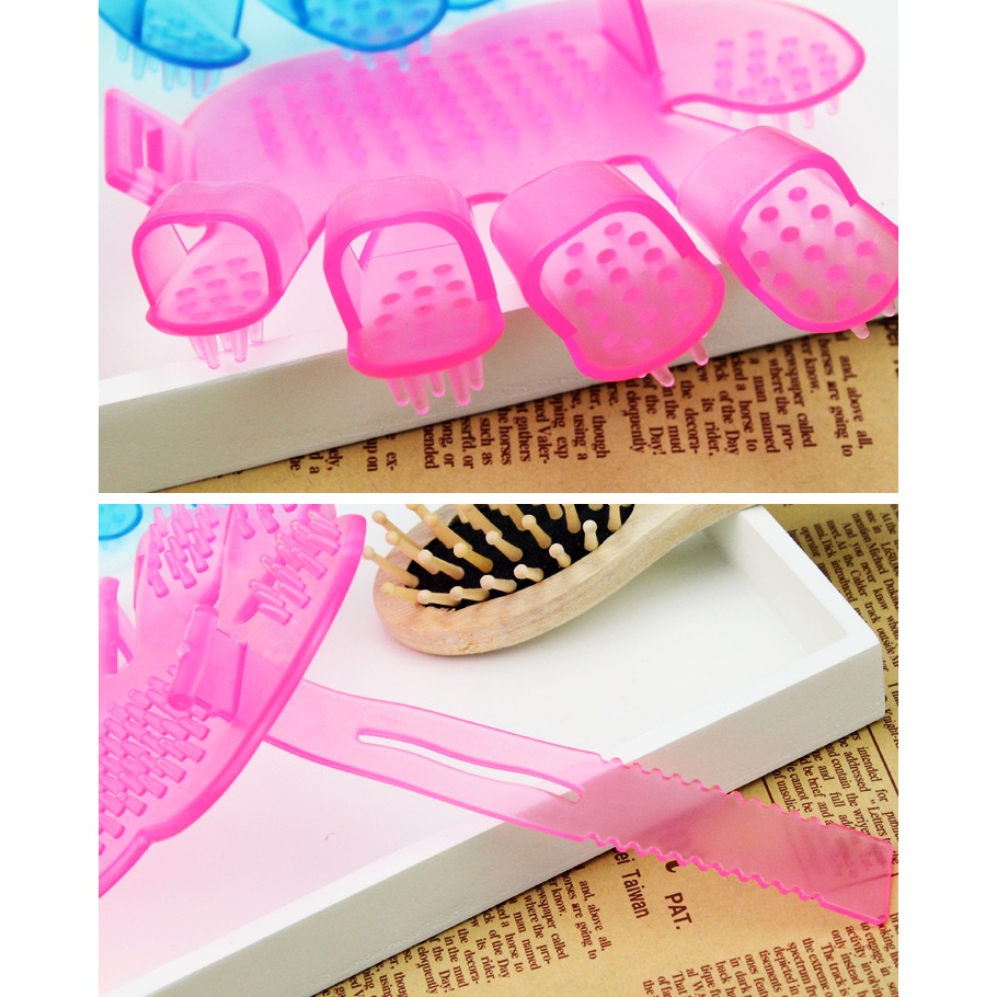 寵物洗澡刷 加厚款 狗狗手套五指擼毛刷 貓咪去除浮毛 按摩洗澡清潔刷-細節圖3