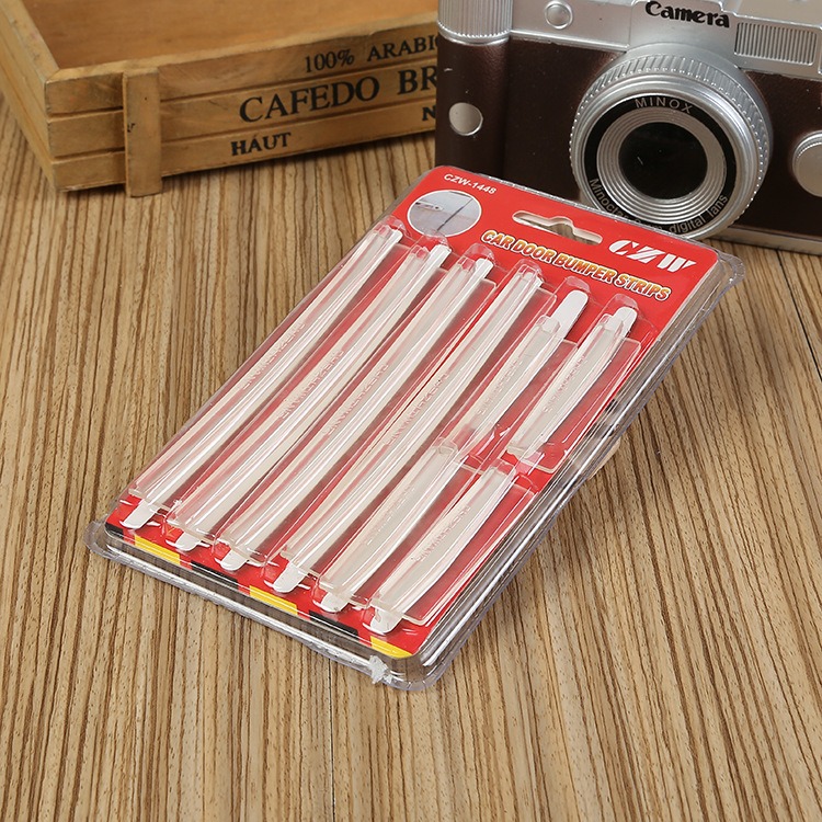 黑白兩色防撞條貼 車身防擦條防蹭條防刮條防碰條 汽車開門邊膠條-細節圖2