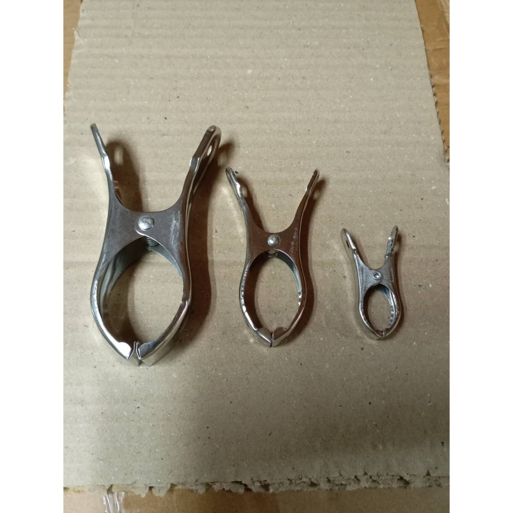 不銹鋼夾子 彈簧夾 被單夾 開口防風夾 衣夾襪架曬被夾魚尾夾家用-細節圖4