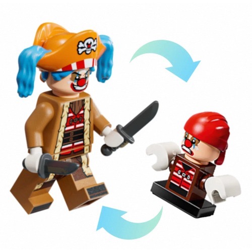 LEGO 樂高 75637 航海王系列 人偶 Buggy 含變身套裝-細節圖2