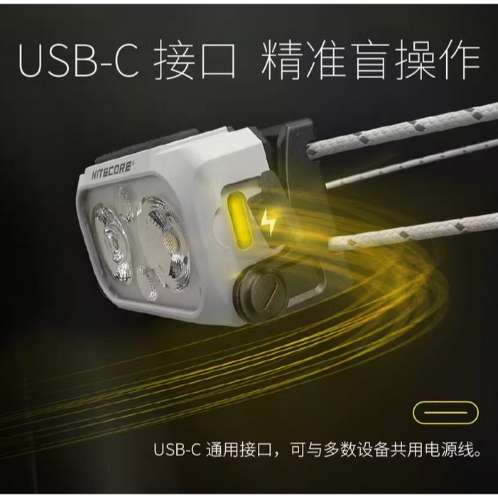 NITECORE NU21 360流明 輕量頭燈 雙光源可充電頭燈 44克 百岳 越野跑 登山 LED頭燈-細節圖2