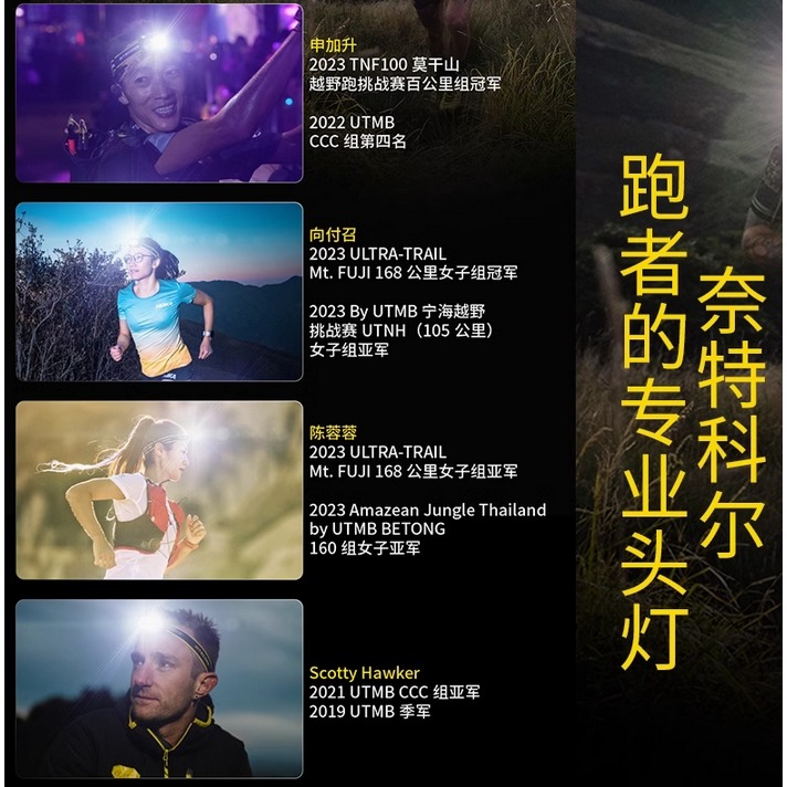 NITECORE NU21 360流明 輕量頭燈 雙光源可充電頭燈 44克 百岳 越野跑 登山 LED頭燈-細節圖3