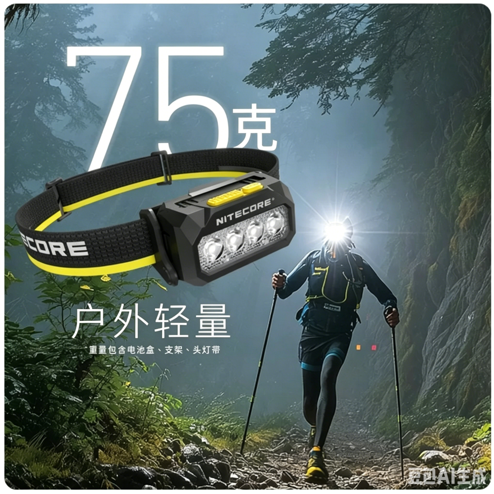 台灣現貨HA27 UHE 高顯色三色溫頭燈 800流明 150米 可變CRI 帽夾 附夾子 收納袋-細節圖2