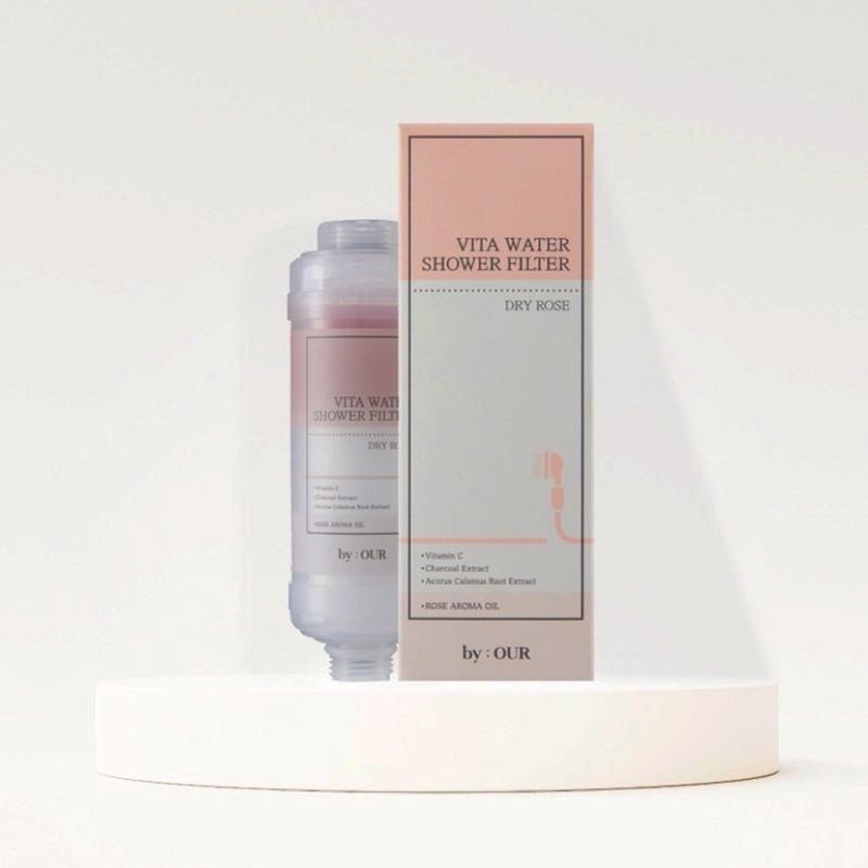 現貨【BYOUR】韓國完美純淨沐浴過濾器 蓮蓬頭濾水器 蓮蓬頭濾心 沐浴濾芯 香氛 濾心 維他命 洗澡 過濾器-細節圖3