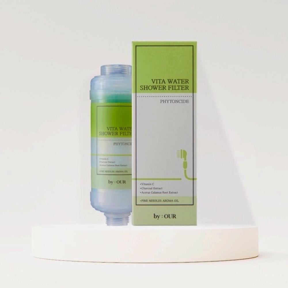 現貨【BYOUR】韓國完美純淨沐浴過濾器 蓮蓬頭濾水器 蓮蓬頭濾心 沐浴濾芯 香氛 濾心 維他命 洗澡 過濾器-細節圖4