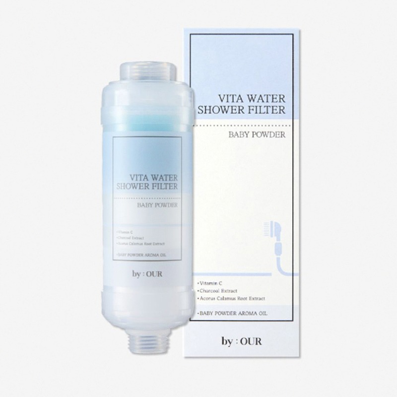 現貨【BYOUR】韓國完美純淨沐浴過濾器 蓮蓬頭濾水器 蓮蓬頭濾心 沐浴濾芯 香氛 濾心 維他命 洗澡 過濾器-規格圖8