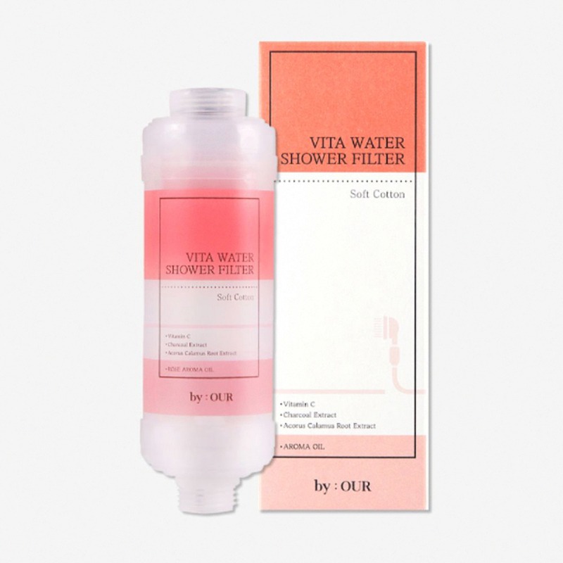 現貨【BYOUR】韓國完美純淨沐浴過濾器 蓮蓬頭濾水器 蓮蓬頭濾心 沐浴濾芯 香氛 濾心 維他命 洗澡 過濾器-規格圖8