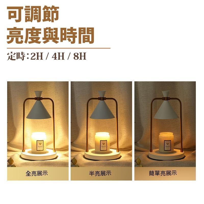 現貨  美式復古香薰融蠟燈 融燭燈臺 香氛熔蠟燈 浪漫無煙  臥室床頭燈-細節圖3
