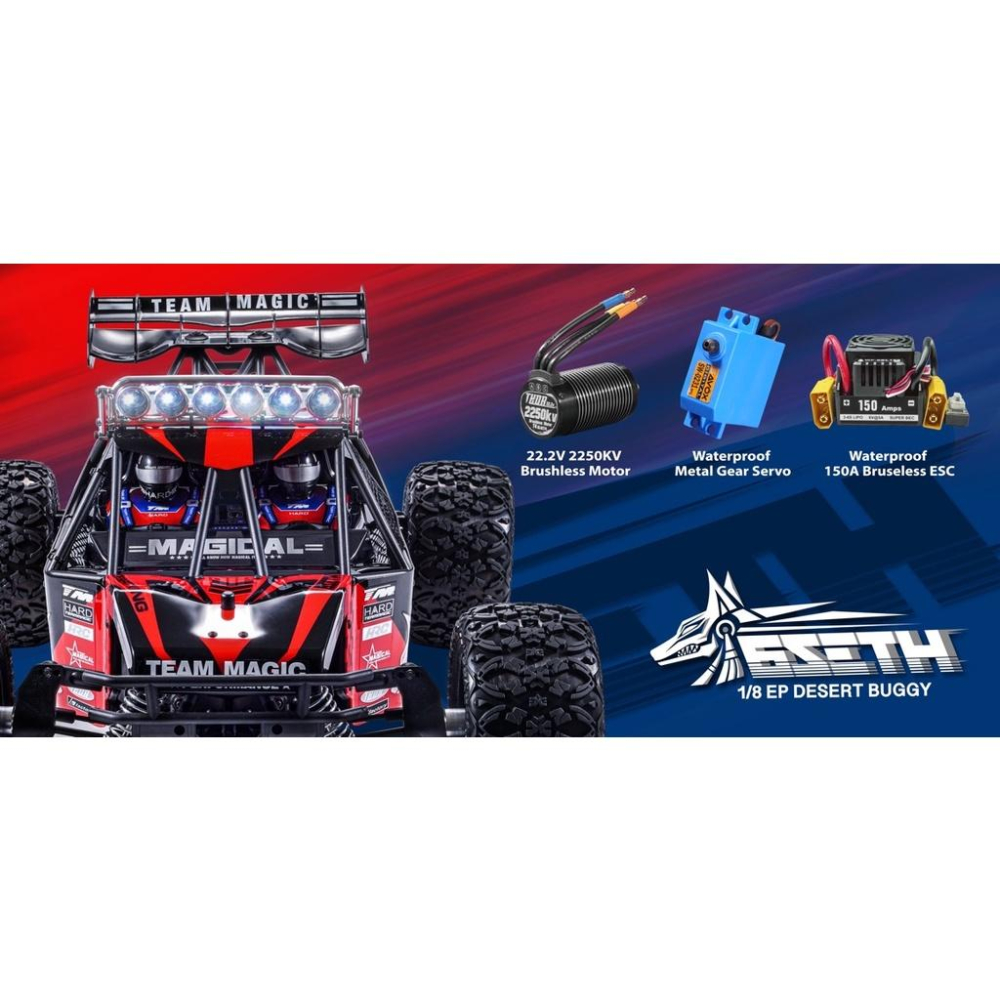 TeamMagic精凌 6SETH 1/8 沙漠競卡越野車6S 無刷版(No.560017R)-細節圖3