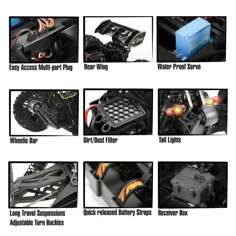 TEAMMAGIC 精凌 E5HX 1/10 無刷大腳車 RTR版 四色可選-細節圖3