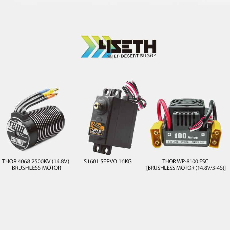 TEAMMAGIC 精凌 4SETH 1/8 沙漠卡車 14.8V 4S 無刷 (電池充電器另購)-細節圖4