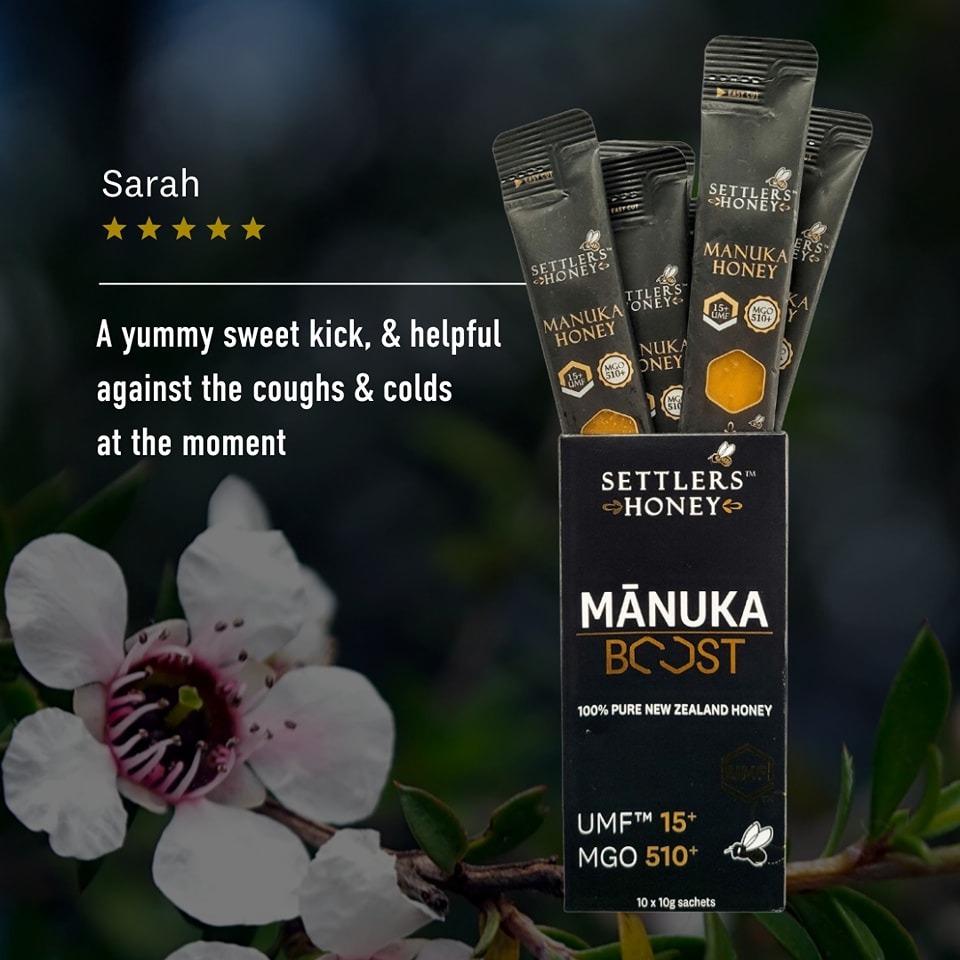 紐西蘭 Settlers UMF15+ 麥蘆卡蜂蜜隨身能量補充包-細節圖4