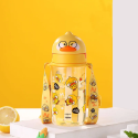 【現貨速出】差不多鴨 聯名款吸管式兒童水壺 430ml-規格圖3