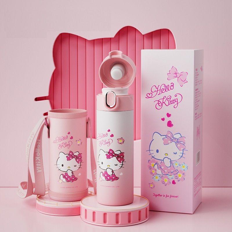 三麗鷗 Hello Kitty彈跳直飲/吸管保溫瓶 460ml/480ml-細節圖7