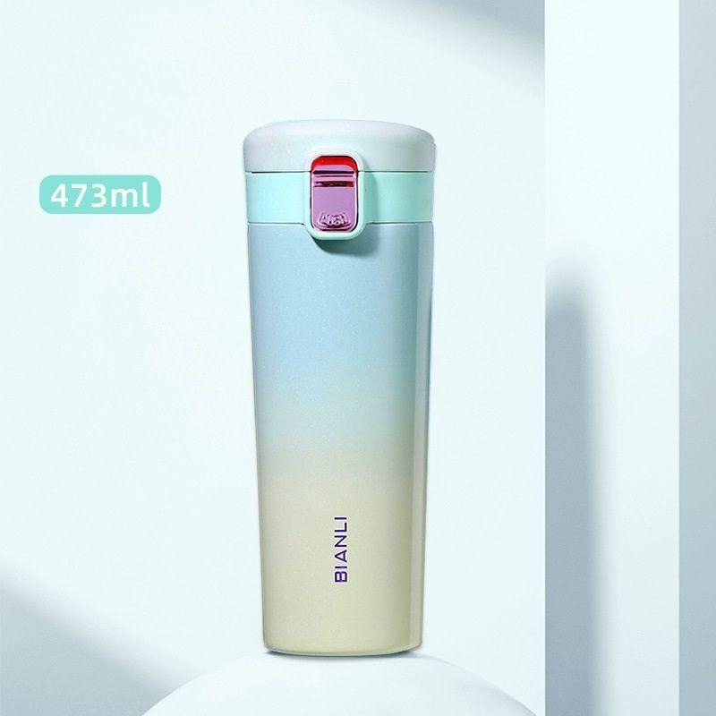 【台灣現貨】漸層不鏽鋼吸管保溫瓶 473ml(多款可選)-細節圖5