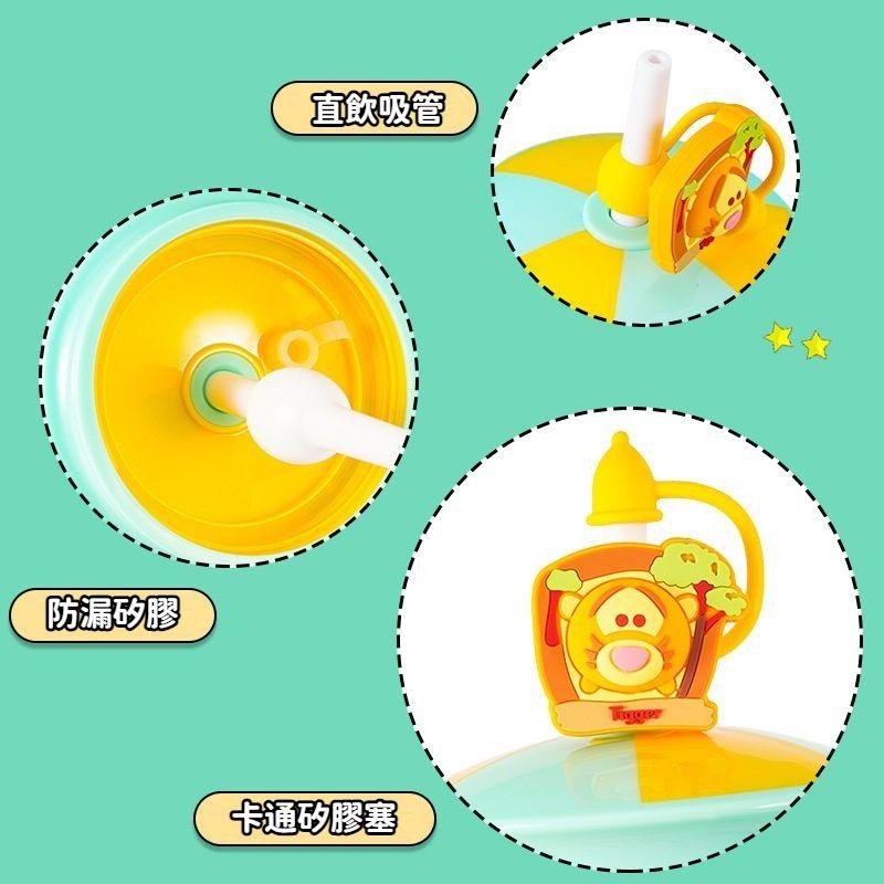 【台灣現貨】迪士尼 公仔吸管杯 附背帶 570ml 兒童水壺 兒童水杯(多款可選)-細節圖3
