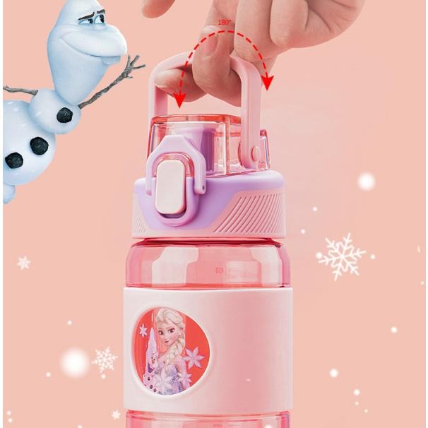 【台灣現貨】迪士尼 費雪 手提 提把彈蓋直飲／吸管水壺  運動水壺 上學水壺 540ml-細節圖5