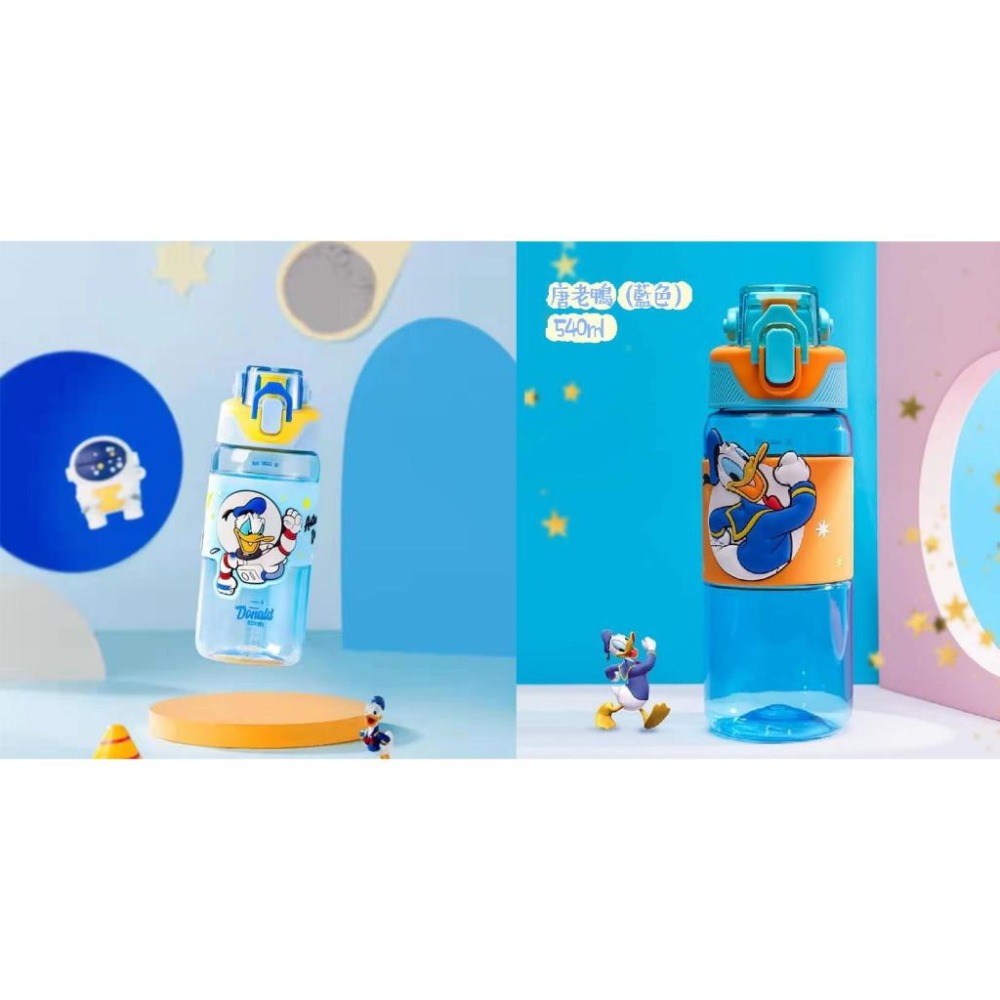 【台灣現貨】迪士尼 費雪 手提 提把彈蓋直飲／吸管水壺  運動水壺 上學水壺 540ml-細節圖8