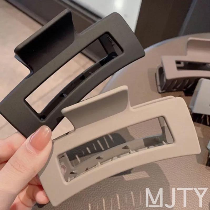 ⚠️ 現貨秒出 ⚠️  ins韓國髮夾 超大號方形夾 大號鯊魚夾 簡約髮夾 頭飾 髮飾 髮夾-細節圖3