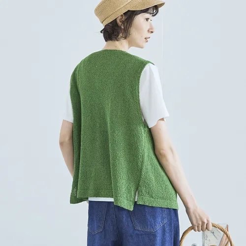 預購 日本🇯🇵Cloudnine 清涼麻觸感針織背心-細節圖2