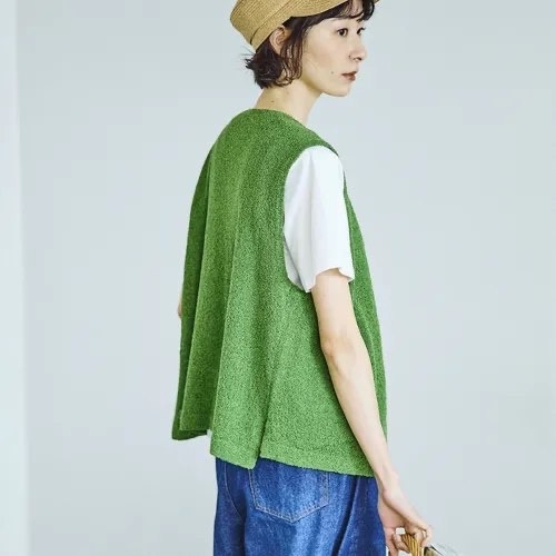 預購 日本🇯🇵Cloudnine 清涼麻觸感針織背心-細節圖3