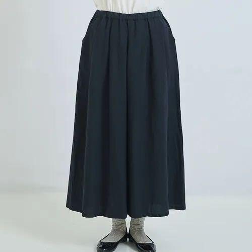 預購 日本🇯🇵Cloudnine 棉麻布純色闊腿褲-細節圖5