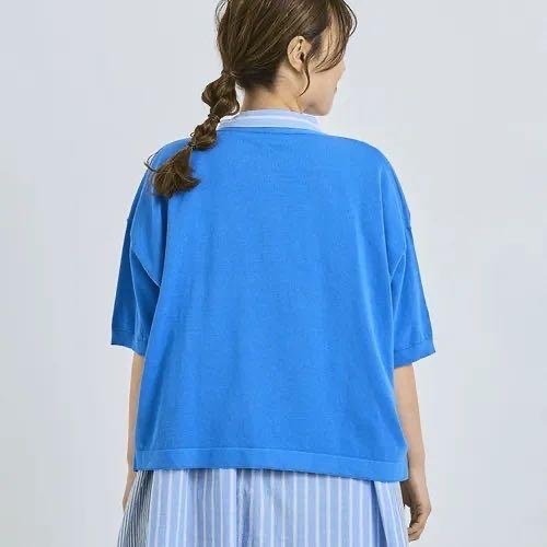 預購 日本🇯🇵Cloudnine 清爽短款寬5分袖針織開衫衫-細節圖6