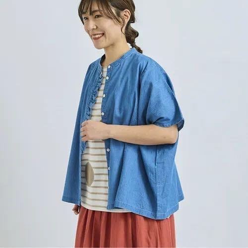 預購 日本🇯🇵Cloudnine 荷葉邊點綴襯衫-細節圖2