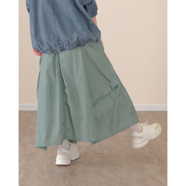 預購 日本🇯🇵 mililopiulu 清爽材質A字裙-細節圖3