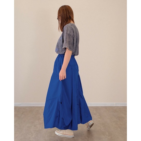 預購 日本🇯🇵 mililopiulu 清爽材質A字裙-細節圖4