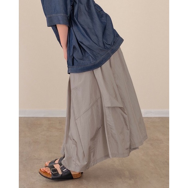 預購 日本🇯🇵 mililopiulu 清爽材質A字裙-細節圖10