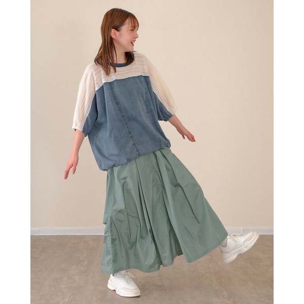 預購 日本🇯🇵 mililopiulu 清爽材質A字裙-規格圖10