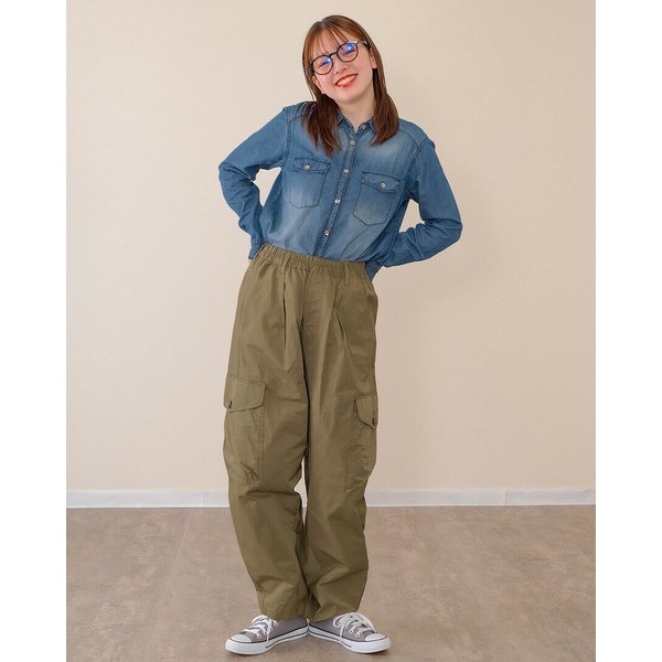 預購 日本🇯🇵 mililopiulu 輪廓優美工裝褲-細節圖5