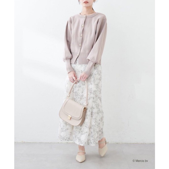 現貨 日本🇯🇵miffy 70週年 x natural couture 聯名服飾 Miffy 帶金紐扣針織開衫外套 摩卡色-細節圖6