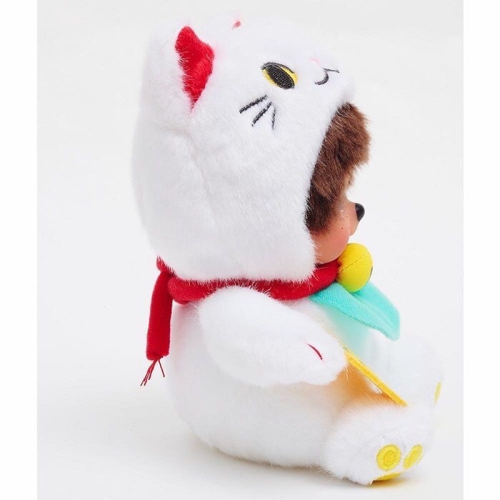 現貨 日本🇯🇵 夢奇奇Monchhichi 招財貓 玩偶 吊飾-細節圖4