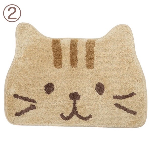 預購 日本🇯🇵Fuku Fuku Nyanko 貓咪可愛臉型地墊-細節圖9