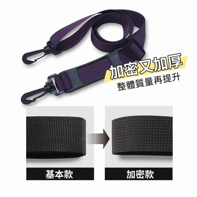 彩色尼龍揹帶 有墊 台灣製 加厚加密 減壓肩墊 防滑墊 肩揹帶 背帶 斜背帶 揹帶 斜跨肩帶 包帶 塑鋼扣具-細節圖2