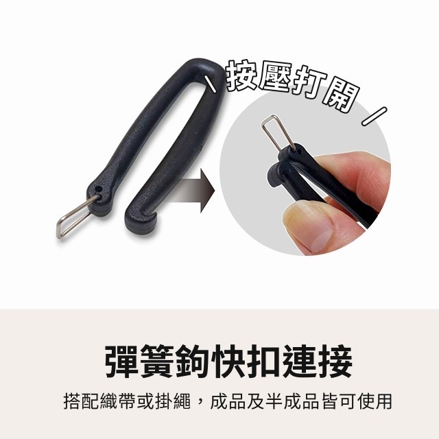 塑鋼口型環 可拆式 口環 口型環 口形環 織帶 塑鋼 口字環 包包掛勾 U型扣 連接扣 鑰匙扣 背包扣 登山扣 戰術-細節圖2