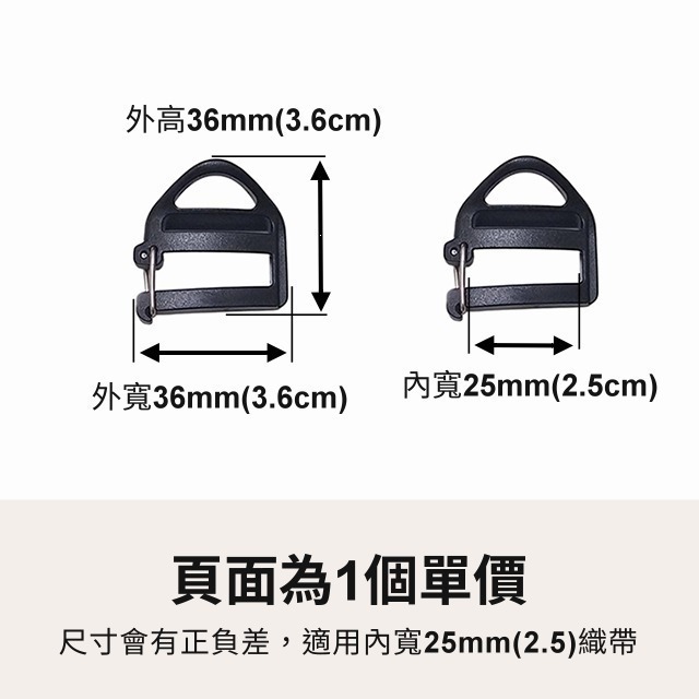 塑鋼目字扣 可拆梯字扣 梯樓扣 梯扣 目字扣 日環 日型環 日形環 織帶 鉤扣 連接扣 鑰匙扣 背包扣 登山扣-細節圖3