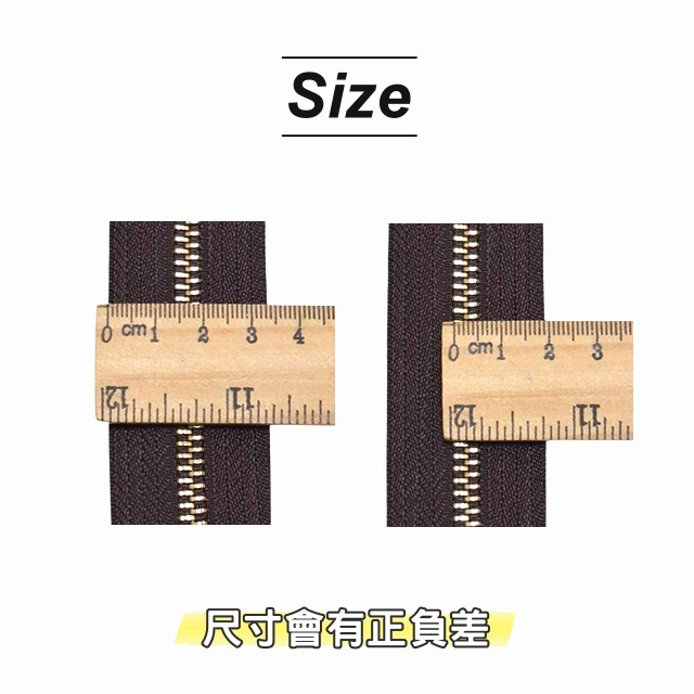 5號金屬拉鏈 淺金齒 金屬拉鍊 金屬拉鏈 5號拉鏈 包包拉鍊 衣服拉鏈 鞋 皮夾拉鏈 縫紉 手作 手工藝 拼布 皮雕-細節圖4