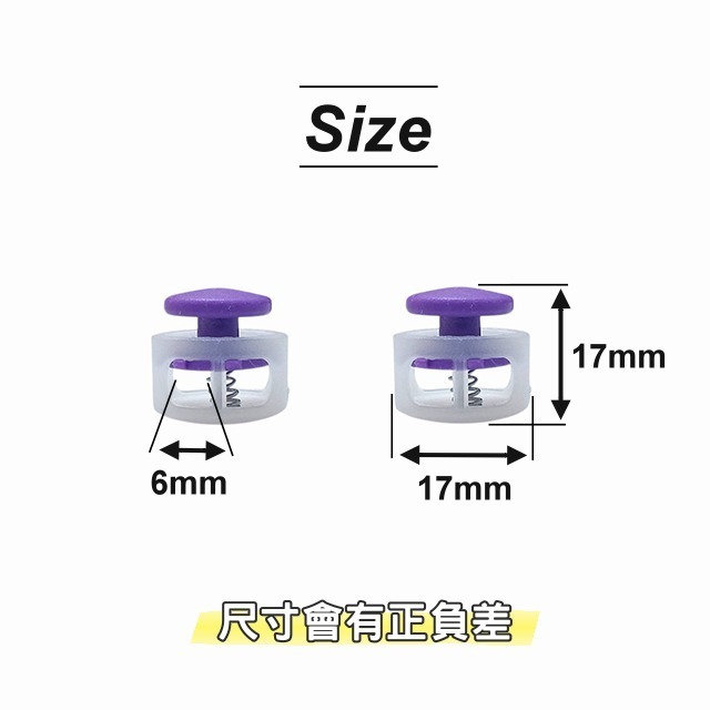 雙孔調節扣 豬鼻子 豬鼻扣 彈簧扣 扣具 塑料 繩索扣 線繩 擋繩 繩尾扣 鬆緊繩 鞋扣 止滑扣 戰術 傘繩 手工藝-細節圖4