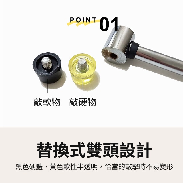 25mm雙頭橡膠錘 安裝膠錘 膠槌 膠錘 錘子 槌子 橡膠槌 敲槌 雙頭槌 安裝工具 組裝 維修 水電 五金 皮雕-細節圖2