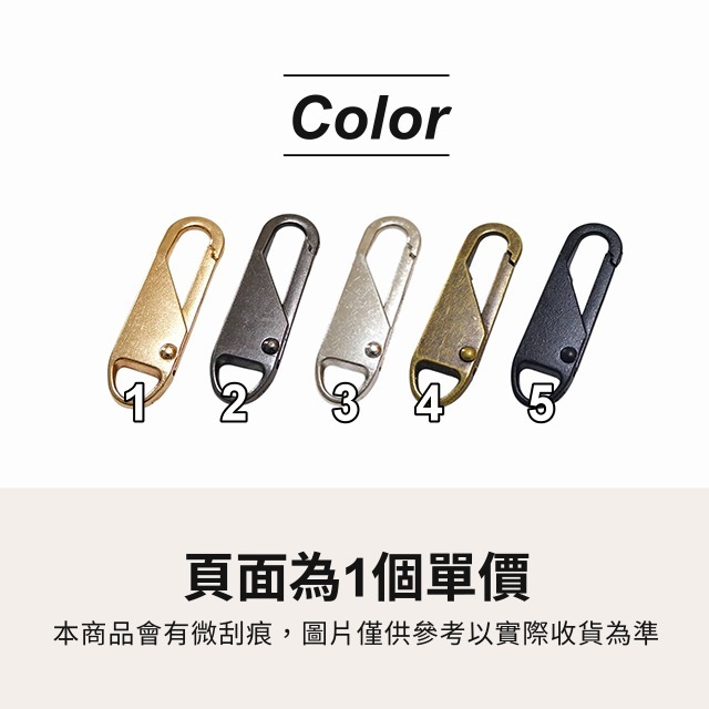 可拆式拉片 拉鏈片 拉鏈 拉鍊 萬用拉鏈頭 彈簧扣 尼龍拉鏈 塑鋼拉鏈 金屬拉鏈 包包配件 外套拉頭 五金 皮雕-細節圖4