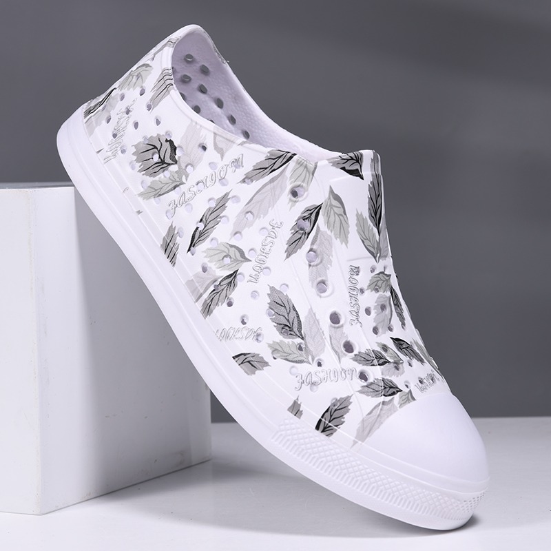 夏季時尚涼拖 防滑防水 鏤空雨鞋 軟底涉水鞋 情侶沙灘鞋 平底鞋 洞洞鞋 男鞋 涼拖鞋 女鞋 休閒鞋-細節圖2