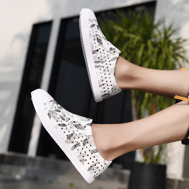 夏季時尚涼拖 防滑防水 鏤空雨鞋 軟底涉水鞋 情侶沙灘鞋 平底鞋 洞洞鞋 男鞋 涼拖鞋 女鞋 休閒鞋-細節圖5